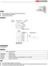 PC155 WMS WML DS-1473ZJ-155 Wall Mount Bracket Compatible with Hik Vision Turret Camera DS-2CD2387G2P-LSU/SL, Camera