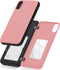 GOOSPERY Magnetic Secure Bumper Case for iPhone Xs/X, Card Holder Wallet, Dual Layer Protection with Sticky Mirror