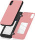 GOOSPERY Magnetic Secure Bumper Case for iPhone Xs/X, Card Holder Wallet, Dual Layer Protection with Sticky Mirror