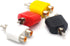 Padarsey RCA Y Splitter Adapter, 2 Female to 1 Male for Audio Video AV TV Cable Convert, Pack of 4