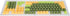 107 Keys Keycaps, Three Color Translucent Characters Arc Layout Mechanical Keyboard Ergonomic Keycaps (Dark Green)