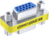 DTECH 3-Pack VGA Connector Female to Female Gender Changer, Male to Female Adapter, Male to Male Coupler