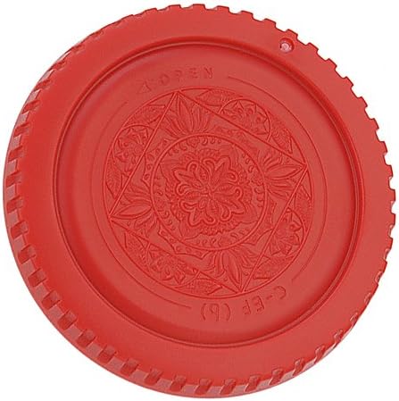 Fotodiox Red Designer Body Cap Compatible with Canon EF and EF-S Mount Cameras