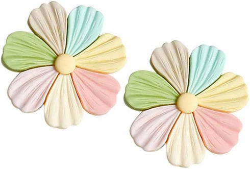 Universal Phone Ring Holder, Collapsible Colored Flower Grip and Stand for Phones and Tablets, Pack of 2