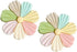 Universal Phone Ring Holder, Collapsible Colored Flower Grip and Stand for Phones and Tablets, Pack of 2