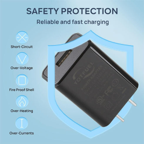 Wall Charger Cube 5V2A USB Power Supply Charging Block, Universal Wall Plug Brick Portable Travel Fast Charger