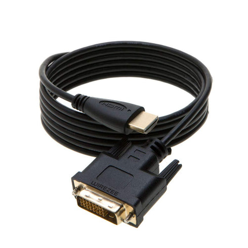 DVI-D to HDMI Video Cable 24+1 Pin Dual Link M/M, Available in 1.5ft, 3ft, 6ft, 10ft, 15ft, 25ft (10FT)