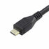 Micro USB Male to Female Extension Panel Mount Cable with Screws, Data+Charge, Black 50CM/1.6FT
