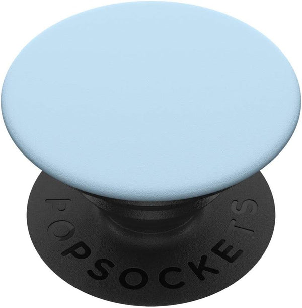 Light Blue, Sky Blue, Cool Girly Design Baby Blue Pastel PopSockets Grip and Stand for Phones and Tablets