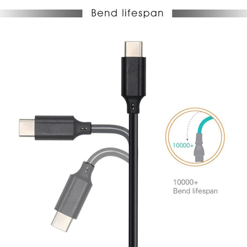 Type-C to DC Power Cable - 3ft USB-C Plug to DC 5.5 x 2.1mm Male Charging Cable for 9 Volts Device