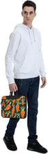 JIPOFD seamless Happy carrot pattern Print Structured Laptop Bag Oxford Cloth Briefcase Padded Shoulder Case with Front