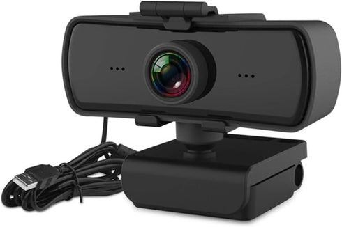 Yunseity Webcam with Microphone, 1440P HD USB Computer Web Camera with 360 Rotation,