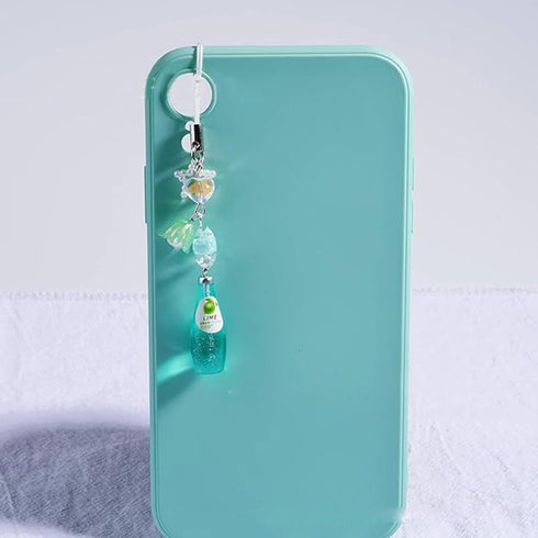 JSGHGDF Backpack Crystal Bead Water Bottle Charm Pendant Keychain Star Flower Beaded Phone Lanyard Lightweight Pendant