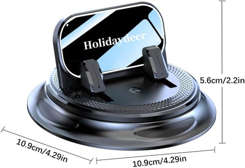 Holidaydeer 360 iPhone17 16 15 Rotatable Car Phone Holder Mount for your car Silicone Phone Mount for Car Dashboard
