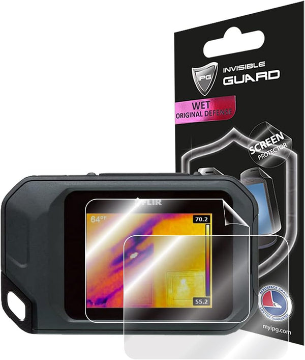 IPG For FLIR C2 / C3 Compact Thermal Inspection Camera Screen Protector (2 Units) Invisible Screen Guard - HD Quality