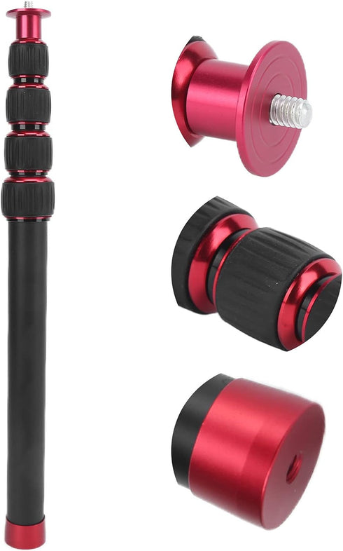 VBESTLIFE 33.5-108cm/13.2-42.5in, 1/4 Aluminum Alloy Monopod, Universal Screw Tripod Extension Rod