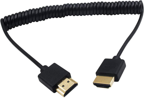 Duttek 4K Coiled HDMI Cable 6FT/1.8M, Male to Male Extender for 3D and 4K Ultra HD TV Stick