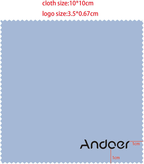 Andoer Microfiber Cleaning Cloth for Glasses, 10 10cm, 4pcs Premium Cloth for Lens/DSLR
