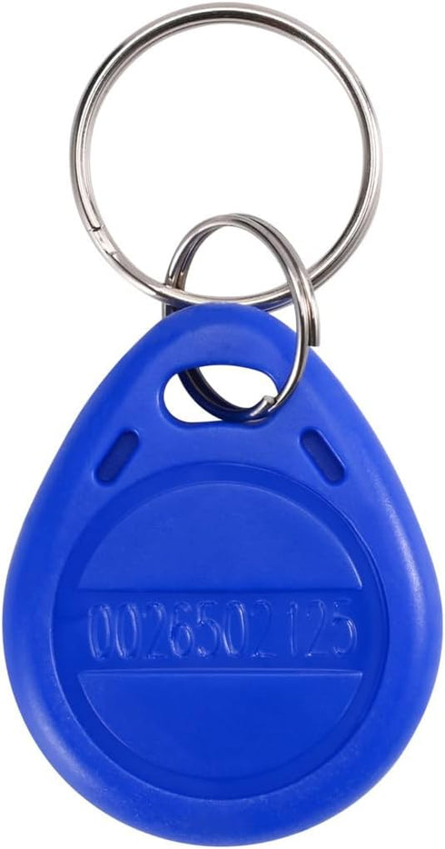 RFID ID Card Keyfob for Door Access Control, Proximity 125KHz Read Only Keychain ID Cards, Pack of 50pcs