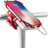 BONE Bike Tie Pro Pack 1, Bike Cell Phone + Charger Mount for Stem, Universal Silicone Holder (Red)