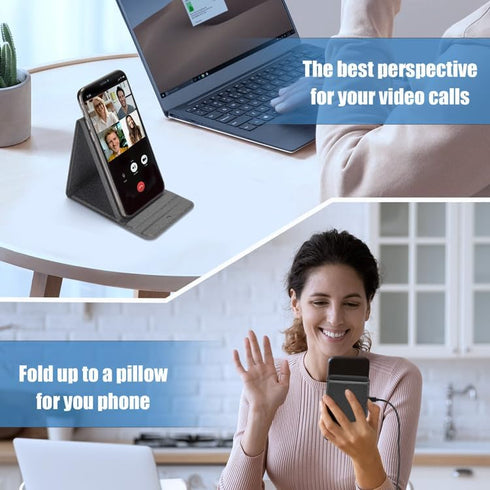 Portable Phone Holder Wireless Charger Foldable 15W Fast Mini Charging Compatible with iPhone 15 14 13 12 Pro XS 8 Plus