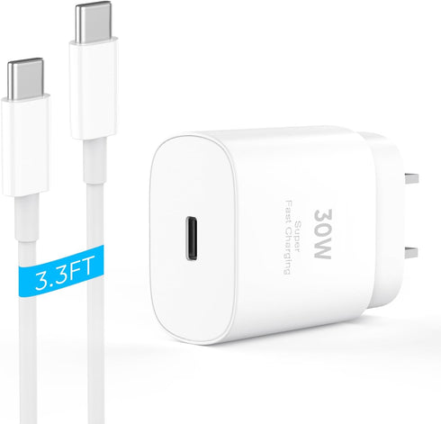 iPhone 16 15 Fast Charging Charger, 30W USB C Block with 10FT Cable for iPhone 15 16 Plus Pro Max