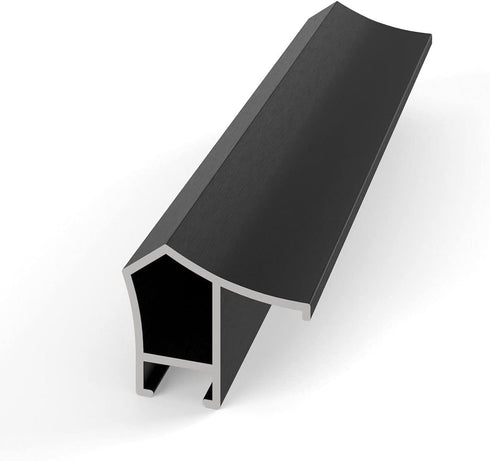 Deco TV Frames Alloy Scoop, Anodized Black Bezel Compatible with Samsung The Frame TV (3", Color Chip)