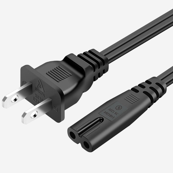 LG TV Power Cord 6FT for 24" 28" 32" 40" 43" 48" 49" 50" 55" 60" 65" 75" 80" 85" LCD HD Smart 4K TV 2 Prong AC Power