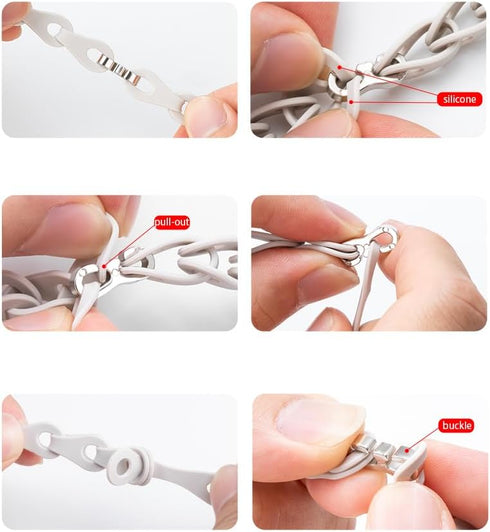 Lamshaw Compatible with Plaud NotePin Bands, Elastic Silicone Hollowed Out Replacement Straps Compatible for Plaud