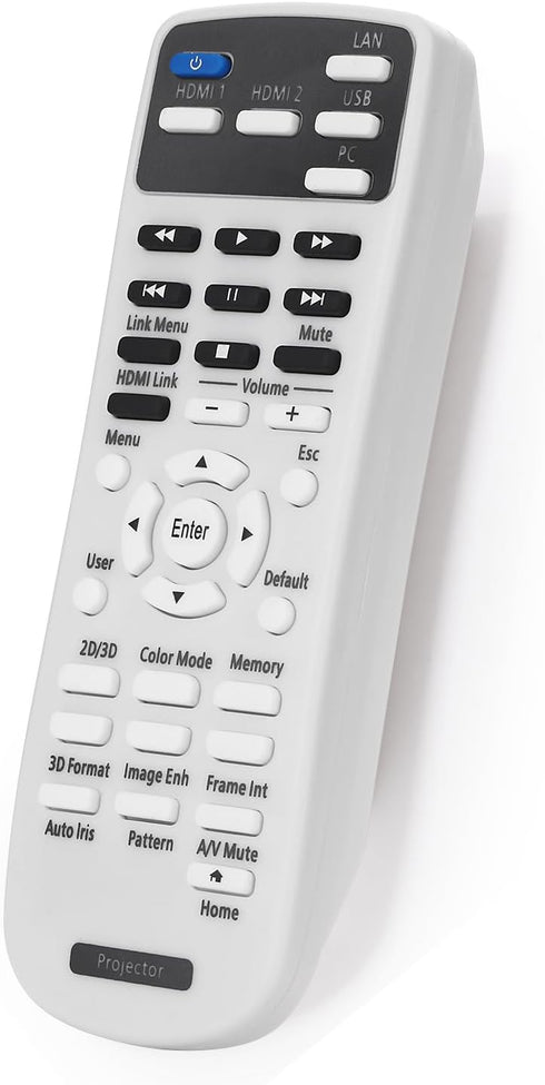 Replacement Projector Remote Control 2181830 for Epson Home Cinema 2100 2150, EH-TW5400 EH-TW5600 EH-TW5650
