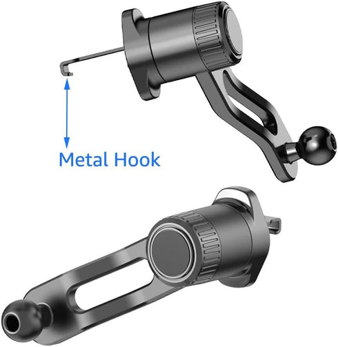 ThtRht 2 Pack 17mm Car Vent Clips Mount with Ball Head Joint Socket Adapter Air Vent Phone Mount Holder for MagSafe