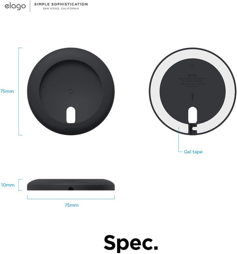 elago Wireless Charging Pad, Magnetic Black Compatible with MagSafe Charger for iPhone 12, 13, 14, 15 Models