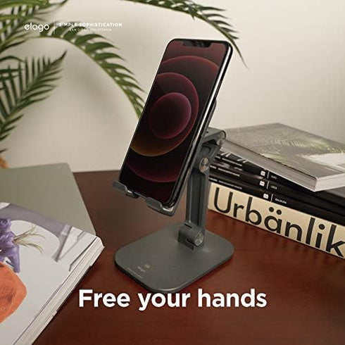 elago M5 12 (5.7, 6.1, 6.7) Adjustable Phone Stand Cell Phone Holder for Desk Compatible with iPhone and Compatible