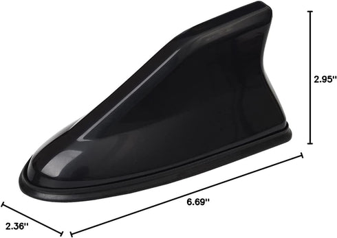 BELOMI Car Shark Fin Antenna Cover, Roof Aerial Base AM/FM Radio Signal for Car SUV Truck, Vehicle Shark Fin Shape