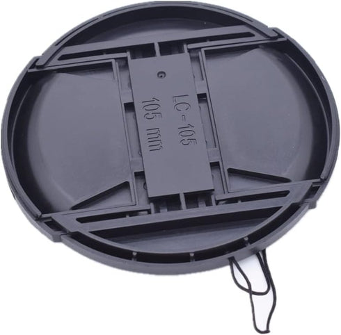 105mm Lens Cap, Center Snap on Lens Cap Compatible with All Brands for 105mm Camera Lenses