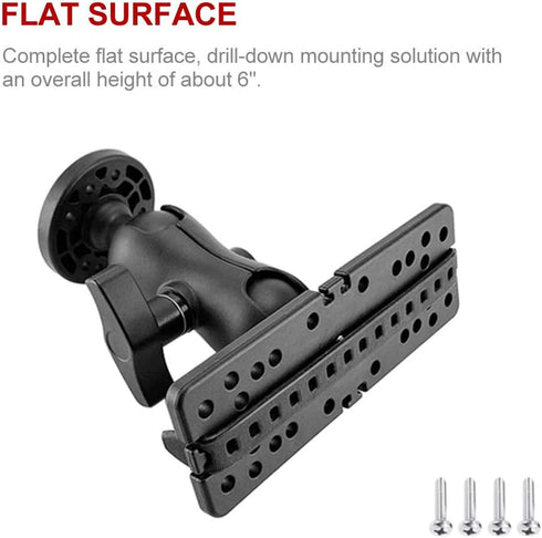 CALIDAKA Fish Finder Mount Base, 360 Degree Rotation Fish Finder Holder for Marine Electronics