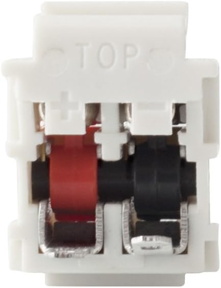 Dual Speaker Module Keystone, White, Installation Equipment, Wall Jacks, Inserts (10 Pack)