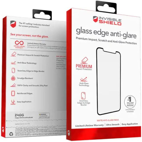 ZAGG Invisible Shield Glass Edge Anti-Glare Screen Protector for iPhone XS/X/11 Pro - Ultimate protection!