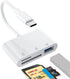 YGKSAA 1PCS USB C to SD Card Reader, SD/TF/USB 3-in-1 Memory Card Reader,