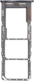 MMOBIEL A23 4G Dual SIM Card Slot Tray Holder Replacement Compatible with Samsung Galaxy - Incl. Sim Pin - Black