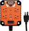 Klein Tools 29601 Magnetic Power Strip with Surge Protector, 4 Outlets, 3 USB Ports, 5-Foot Cord