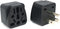 2-Pack ALINNA US Travel Plug Adapter, EU to US Plug Converter, Universal EU UK AU CN JP to USA (Type B)