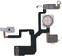 Flash Light Flex Cable Replacement for iPhone 12 Pro Max, Repair Part for Flashlight with Pre-Installed Metal Bracket