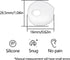 EKIND 4 Pcs Anti-Slip Silicone Ear Cover Tips for iPhone 7/6S/6 Plus/5S/5C/5 Headphones (Clear)