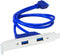 Kingwin USB 3.0 PCI Bracket Cable with Dual Ports, 20-Pin to USB 3.0 Adapter for Desktop PC