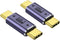 AuviPal USB C Male to Male Adapter (2 Pack), Type C Connector Extender for Thunderbolt 4/3, 100W Charging