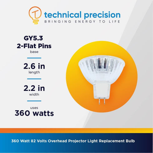 360 Technical Precision Replacement for Apollo WATT Overhead Projector LAMP