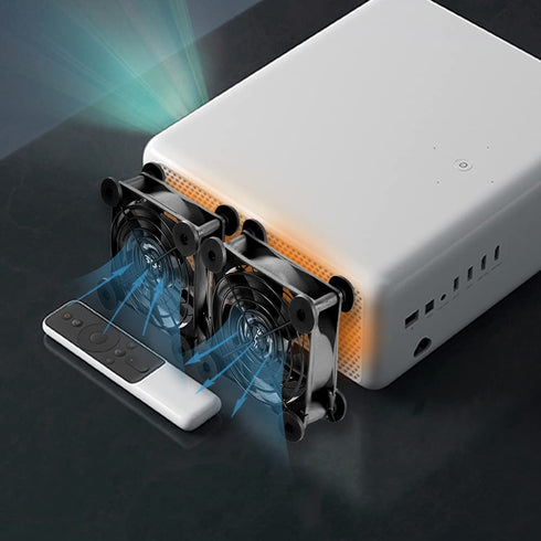 Dual 80mm USB Speed Control Fan, 5V Portable Cooling Fan for Flat-Screen TV, Router, DVR, and Computer Cabinet