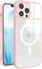 MAKASI Ultra Slim Magnetic Case for iPhone 13 (6.1 Inch) - Pink, Hard PC & Soft TPU Edges, MagSafe Compatible.