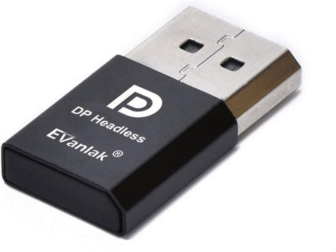 DisplayPort Headless Ghost Display Emulator for PC - 4K DP Dummy Plug (Fits Headless 1080@60Hz-3840x2160@17Hz)